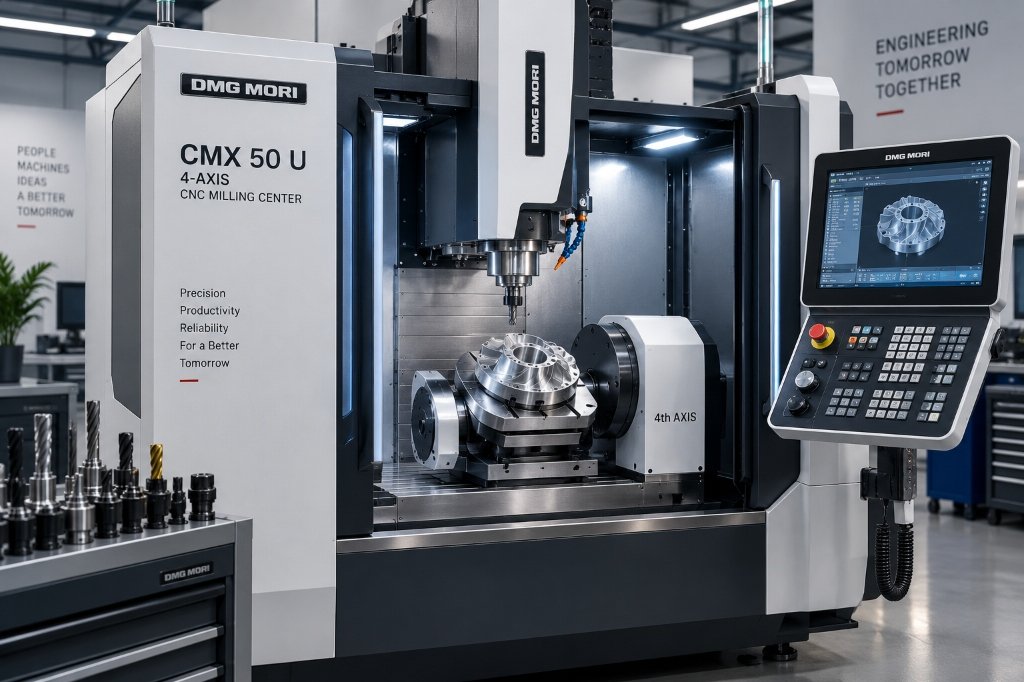 DMG MORI CMX 50 U 4-Axis CNC Milling Center